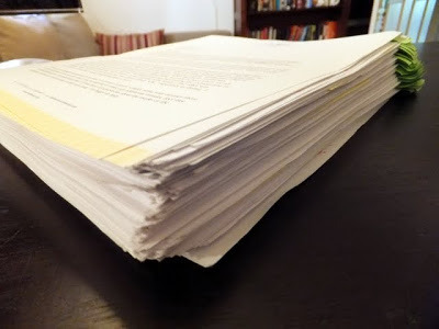 Picture of my copyedited manuscript.