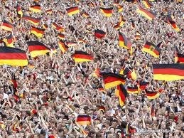 german people waving flags