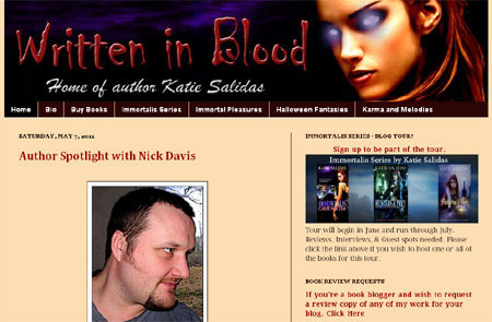 The Written in Blood Website