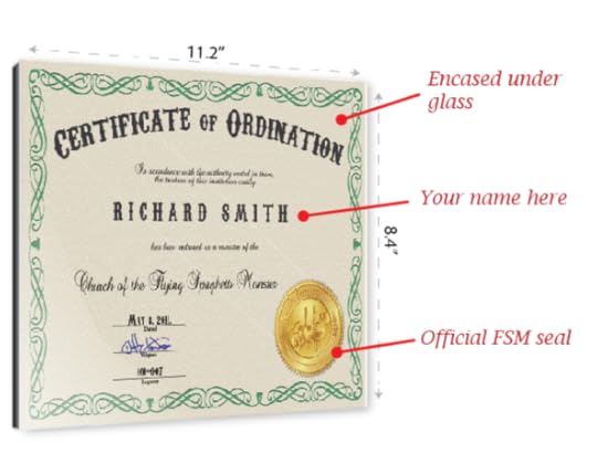 Certificate of Ordination