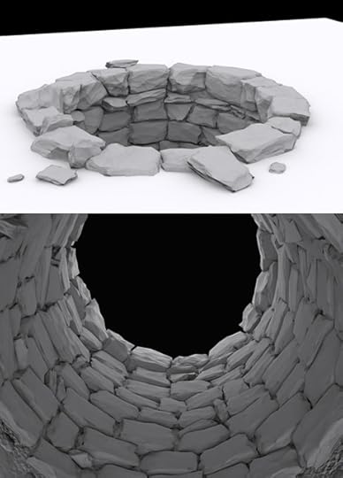 The Well clay renders
