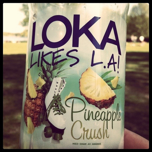 Swedish LA-flavored water (tastes like pineapple rollerskates)