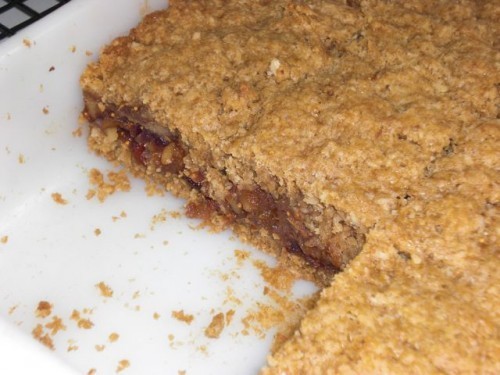 Oatmeal Fig Date Walnut Bars