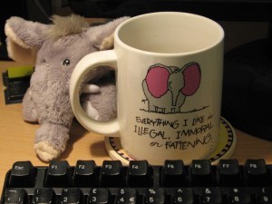 My writing mug