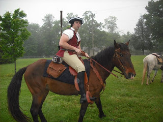 Riding to the parade