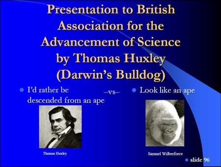 Rather be descended from ape then smell like one
