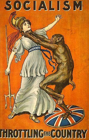 Conservative Party poster from 1909, in which ...