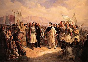 Lord Byron at Missolonghi, by Theodoros Vryzakis