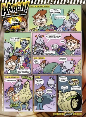 AAAGH! Doctor Who Adventures comic strip at Easter with Abzorbaloff