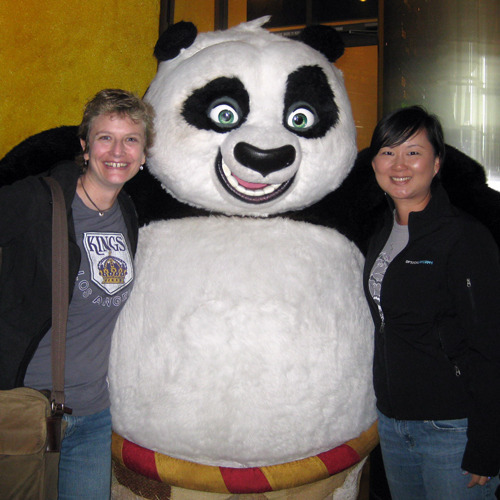 Jenn, Ling, and the Kung Fu Panda