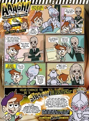 AAAGH! from Doctor Who Adventures 216, featuring the Silence