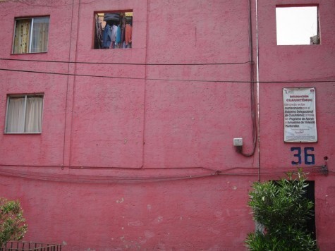 pink building