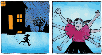 2 frames from Snow Angel