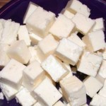 Greek Pasta Salad - feta in rearview mirror may be smaller than than it appears