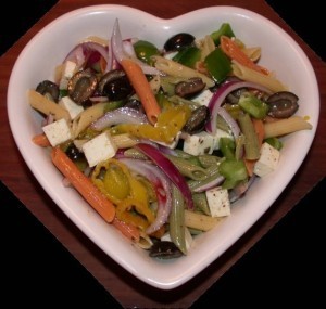 Greek Pasta Salad - you will heart this salad