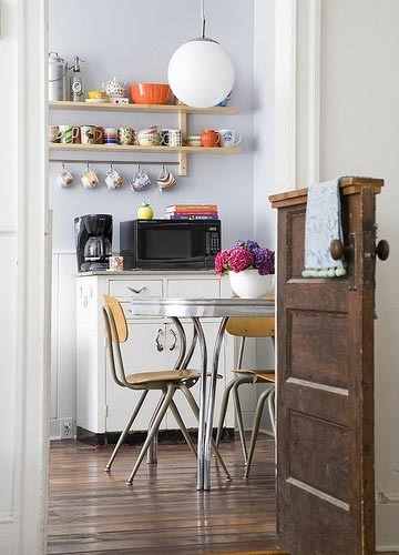 Open shelves from Apartment Therapy