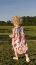 child in sundress