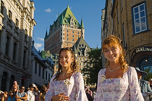 5-750-9045 stock photo of Canada, Quebec City, Fetes de la Nouvelle France, Parade