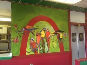 Wall Art at the taco place on Soledad