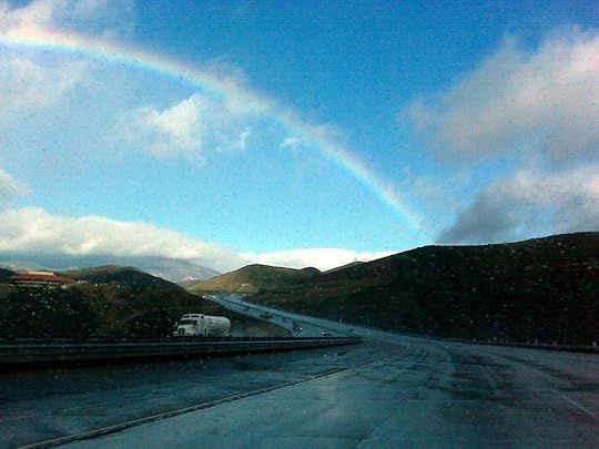 North on Interstate 5 passing Pyramid Lake
