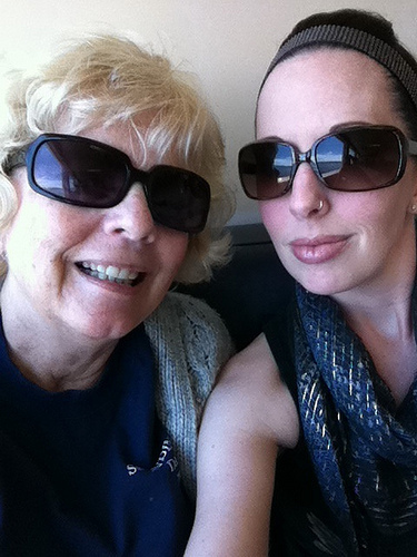 Mom and me kick it Blues-Brothers-Style
