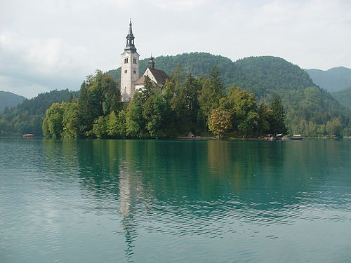 Bled island with church01