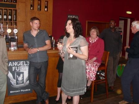 Boozing with friends and family (included in this picture my mother, my sister's leg, Mike from Egmont, my uncle's leg, Riley's godfather Ric and my father in law, Charles