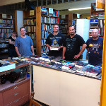 A few folks who got in line early to get their books signed. on Twitpic