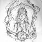 Mariska Kovol portrait sketch