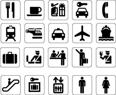 Public domain pictograms and icons
