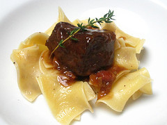 Beef Carbonnade with buttered noodles