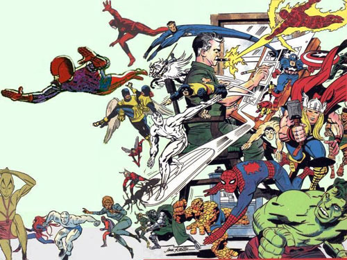 Jack Kirby, one of the creators of the Marvel universe