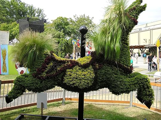 sculpture, horses, topiary, PNE