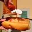 Normandzki hot dog z frytkami