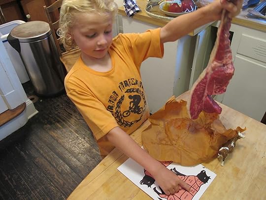 Ooh, now there's a hard one lad, where does that Newport steak come from?