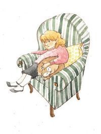Blog_girl and cat in chair