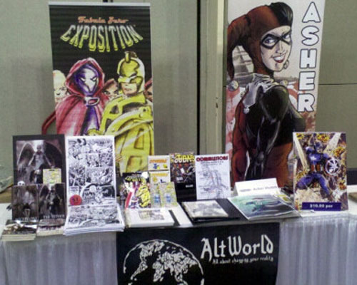 Alt World Booth Baltimore Comic Con 2011