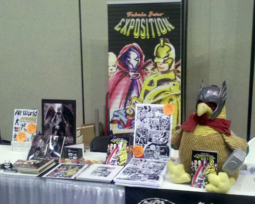 Alt World Booth at Baltimore Comic Con 2011 with Chicken of Thunder