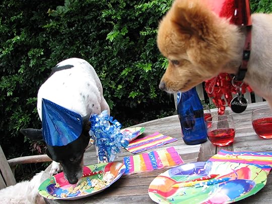 Four-legged friends snuffle up celebration pupcake