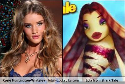 Rosie Huntington-Whiteley Totally Looks Like Lola from Shark Tale