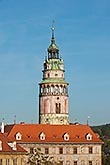 4-960-984 stock photo of Czech Republic, Cesky Krumlov, Castle Round Tower