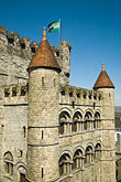 8-742-1690 stock photo of Belgium, Ghent, Gravensteen Castle of the Counts