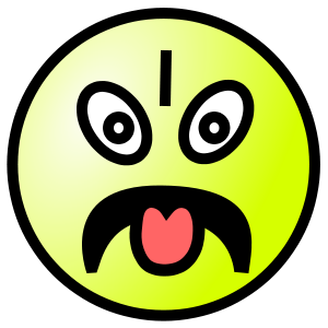 What a smiley looks like when thinking of a di...