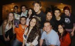 My fans outside my hotel in Rio