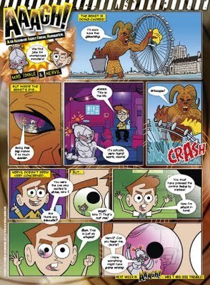AAAGH and the Teselecta from Doctor Who Adventures 233
