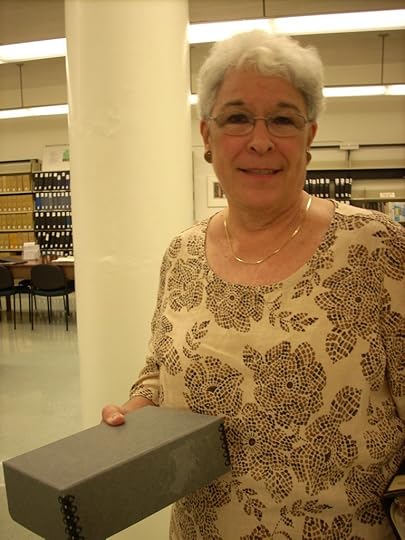 Luella Kurkjian of the state archives staff