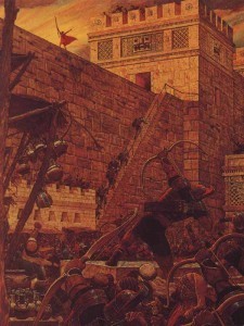 Samuel the Lamanite on the Wall of Zarahemla