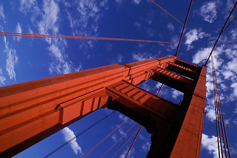 7-470-3 stock photo of California, San Francisco Bay, Golden Gate Bridge