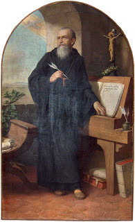 Painting: Herman Nieg, Benedict of Nursia, 1926