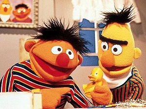 Two of Sesame Street's most famous characters:...